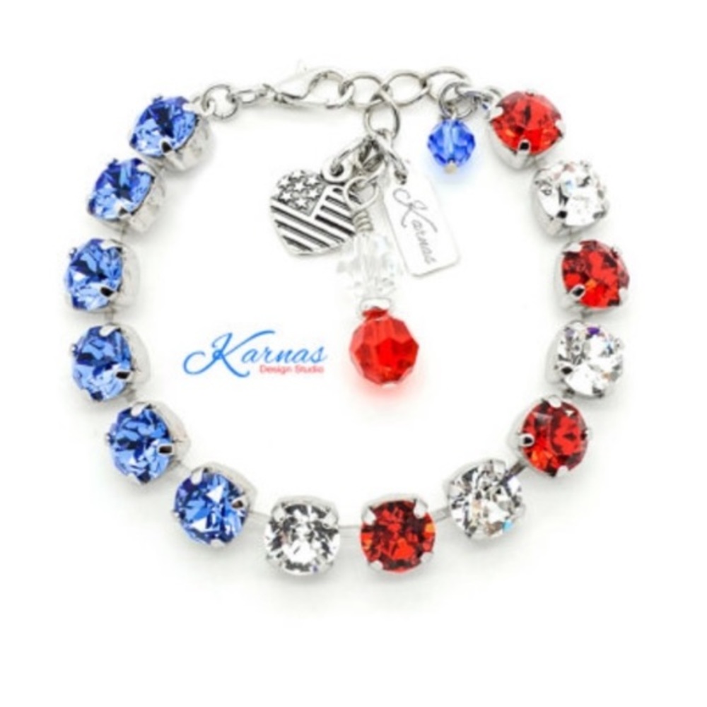 🇺🇸 Lady Liberty 🇺🇸Charm Bracelet by Karnas Jewelry, Special Ordered, Made in USA